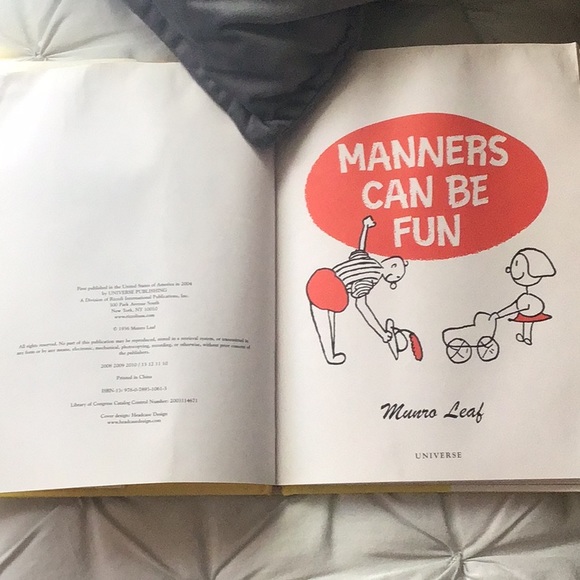 🌟DONATED🌟Classic Book😃Manners Can Be Fun by Munro Leaf - Picture 3 of 9